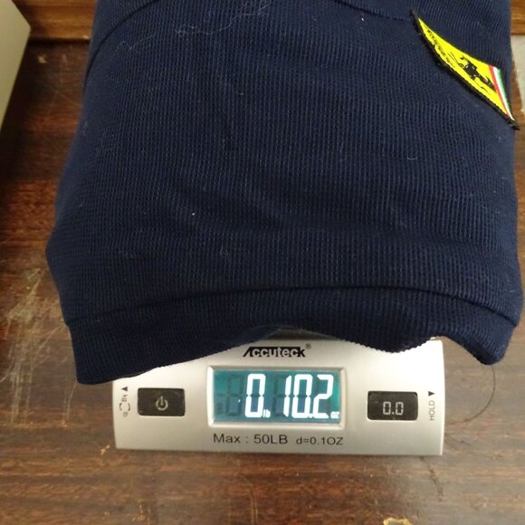 Ferrari Logo Patch Navy Blue Blazer Jacket Women Size 42 S Cotton Made in Italy - Picture 13 of 13